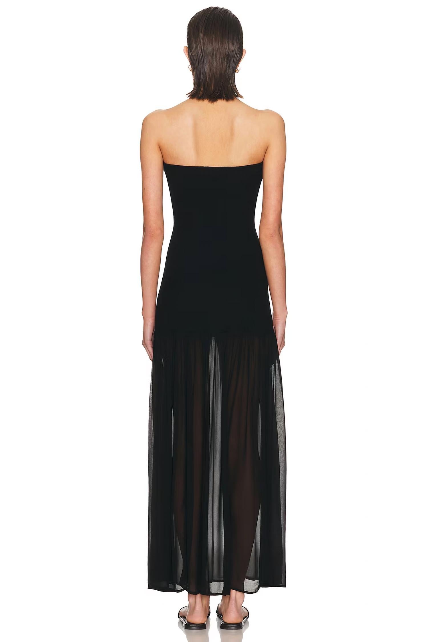 Enza Costa - Strapless Chiffon Dress