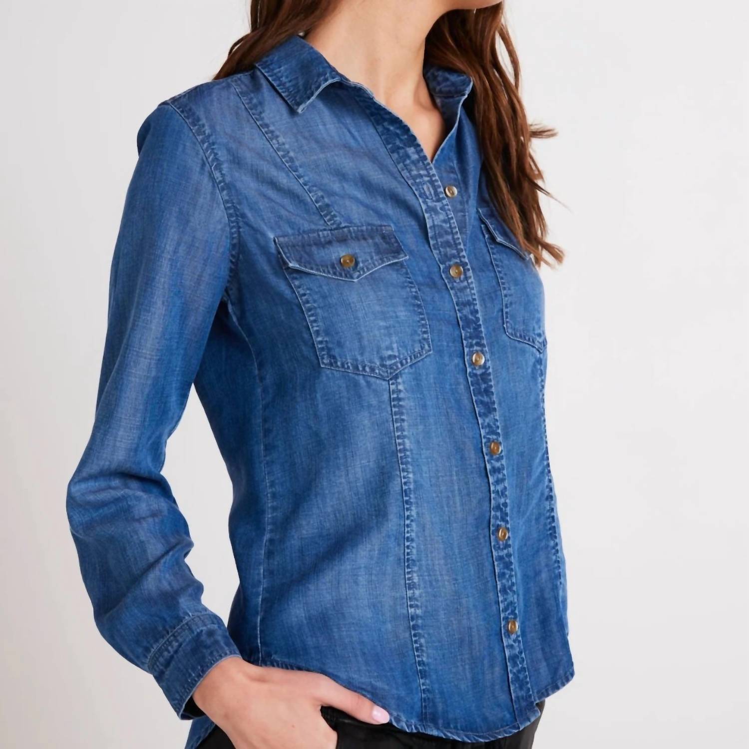 Bella Dahl - Long Sleeve Seamed Shirt