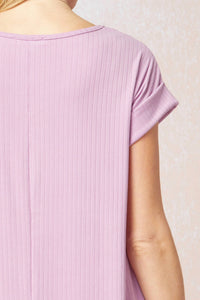 Entro - Ribbed Pocket Midi Dress
