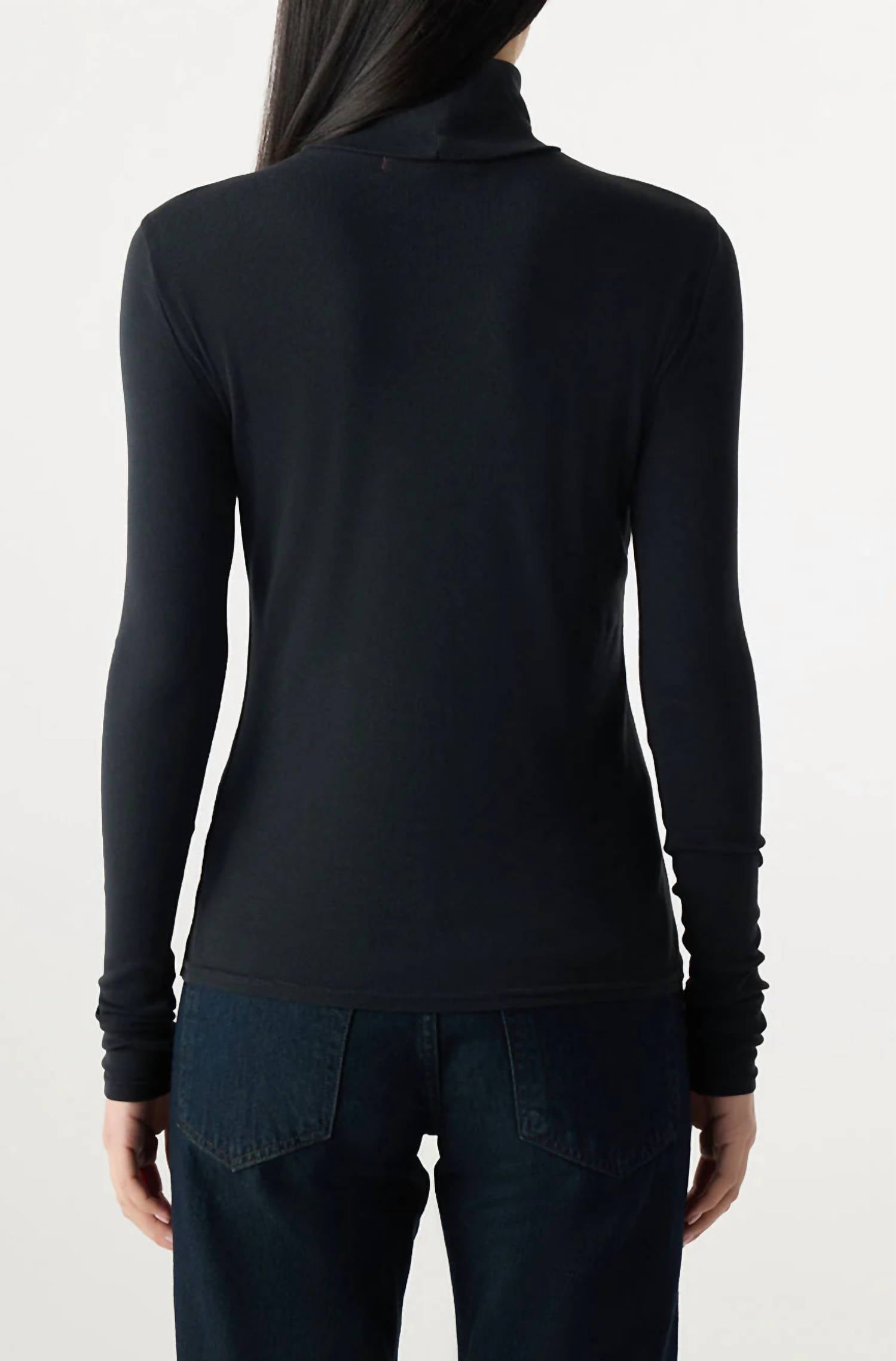 Amo - Reese Ribbed Turtleneck Tee