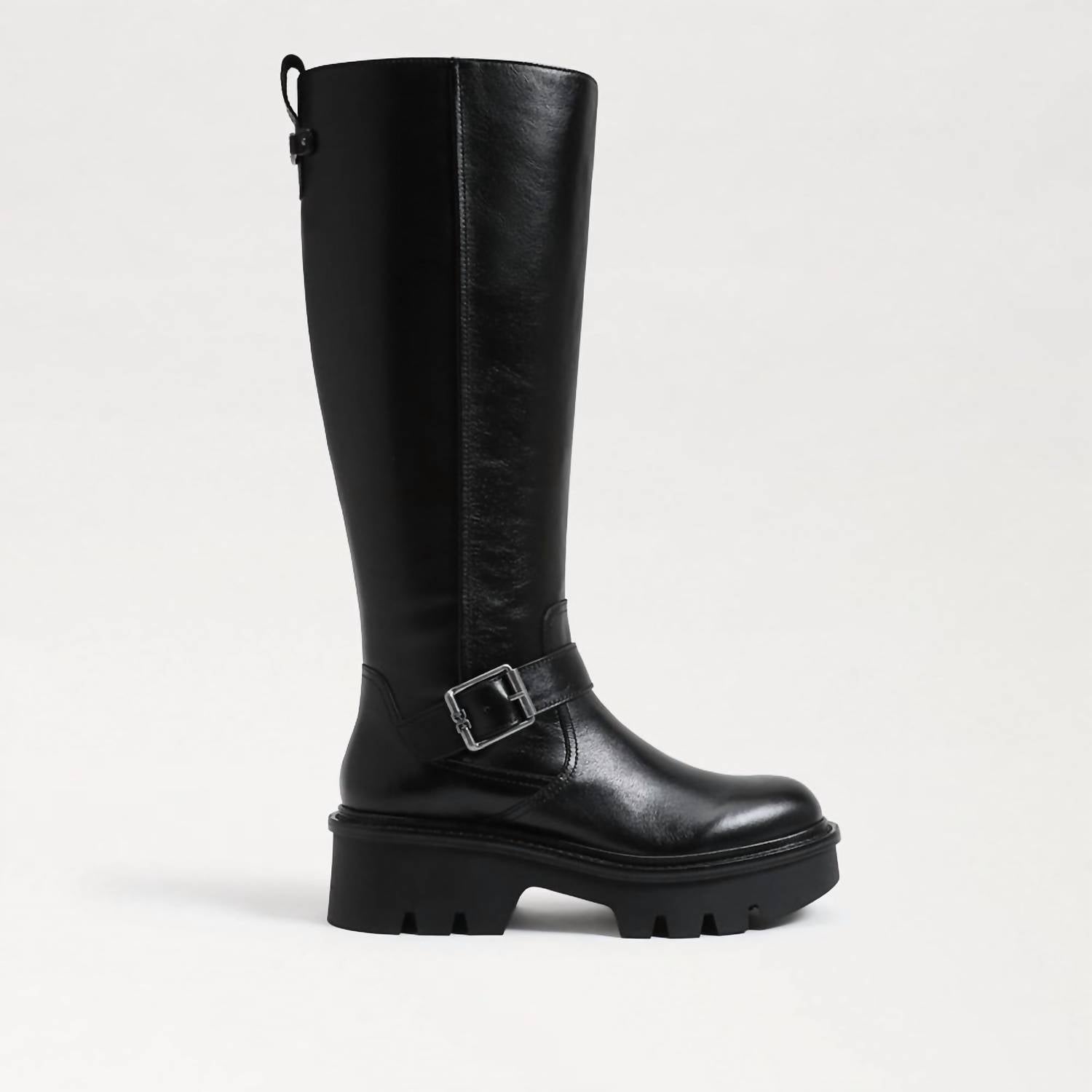 Sam Edelman - Women's Carter Buckle Detailed Chunky Heel Knee High Boots