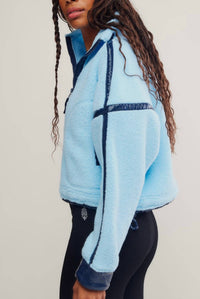 Free People - Mountain High Shine 1/2 Zip Pullover