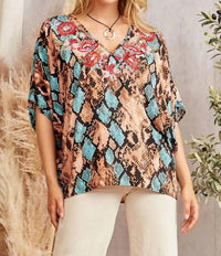 Savanna Jane - Splash V-neck Top