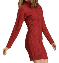 Umgee - Cable Knit Sweater Dress
