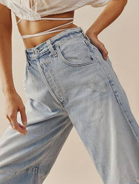 Paperdolls - Light Blue Wide Leg Jeans