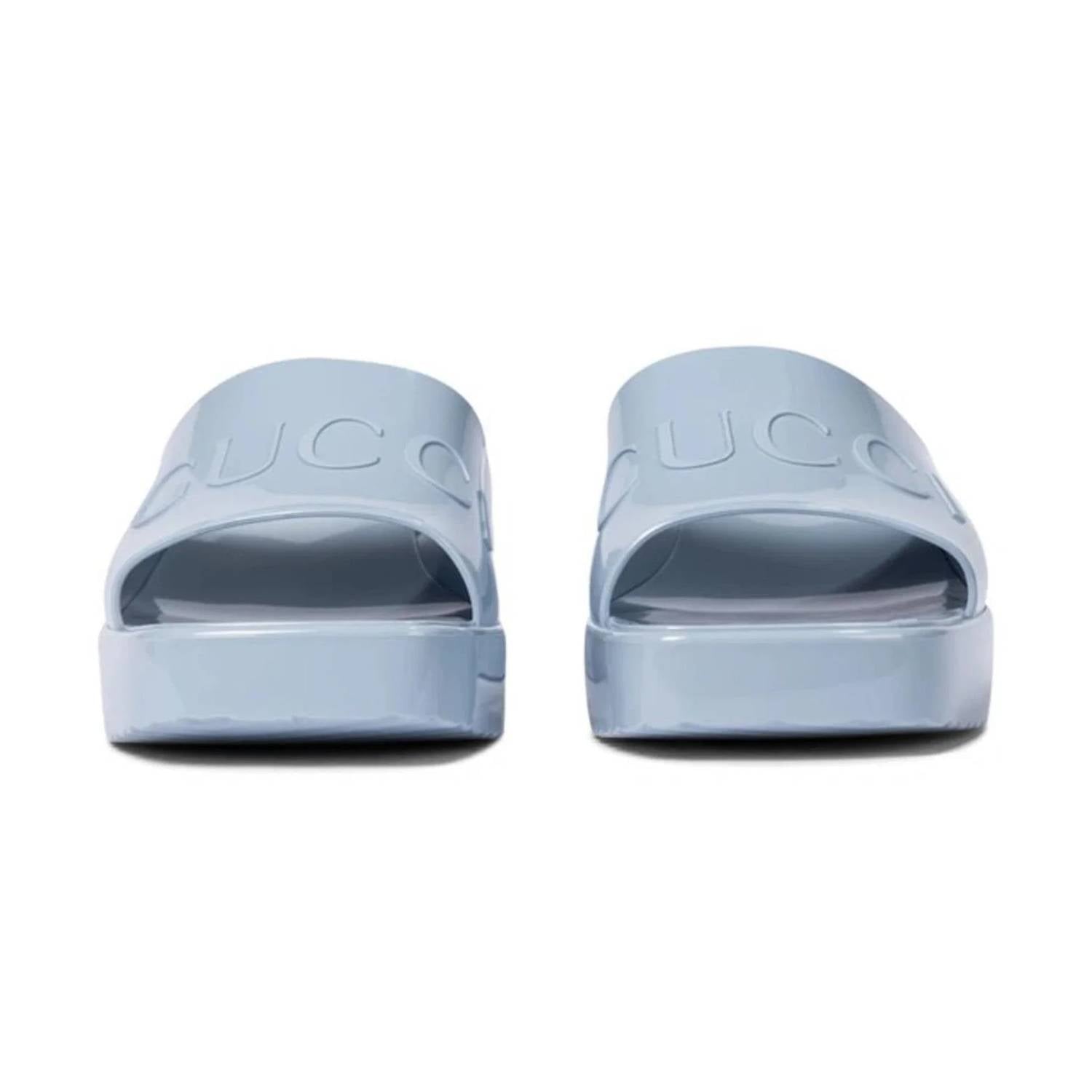 Gucci - Women's Rubber Logo Platform Slide Sandal