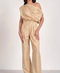 ELAN Callie Straight Leg Pants in khaki - women's pants - view 5