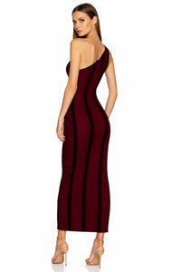 Ser.O.Ya - One Shoulder Ribbed Maxi Dress