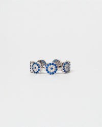 Avenue Chic EVIL EYE BAND in silver - women's jewelry