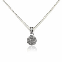 Tat2 Designs - Women's Pave Disc Necklace