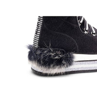 Hogan - Women's Fur-trimmed Platform Boots