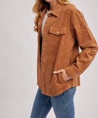 Bluivy - Corduroy Button Down Shacket