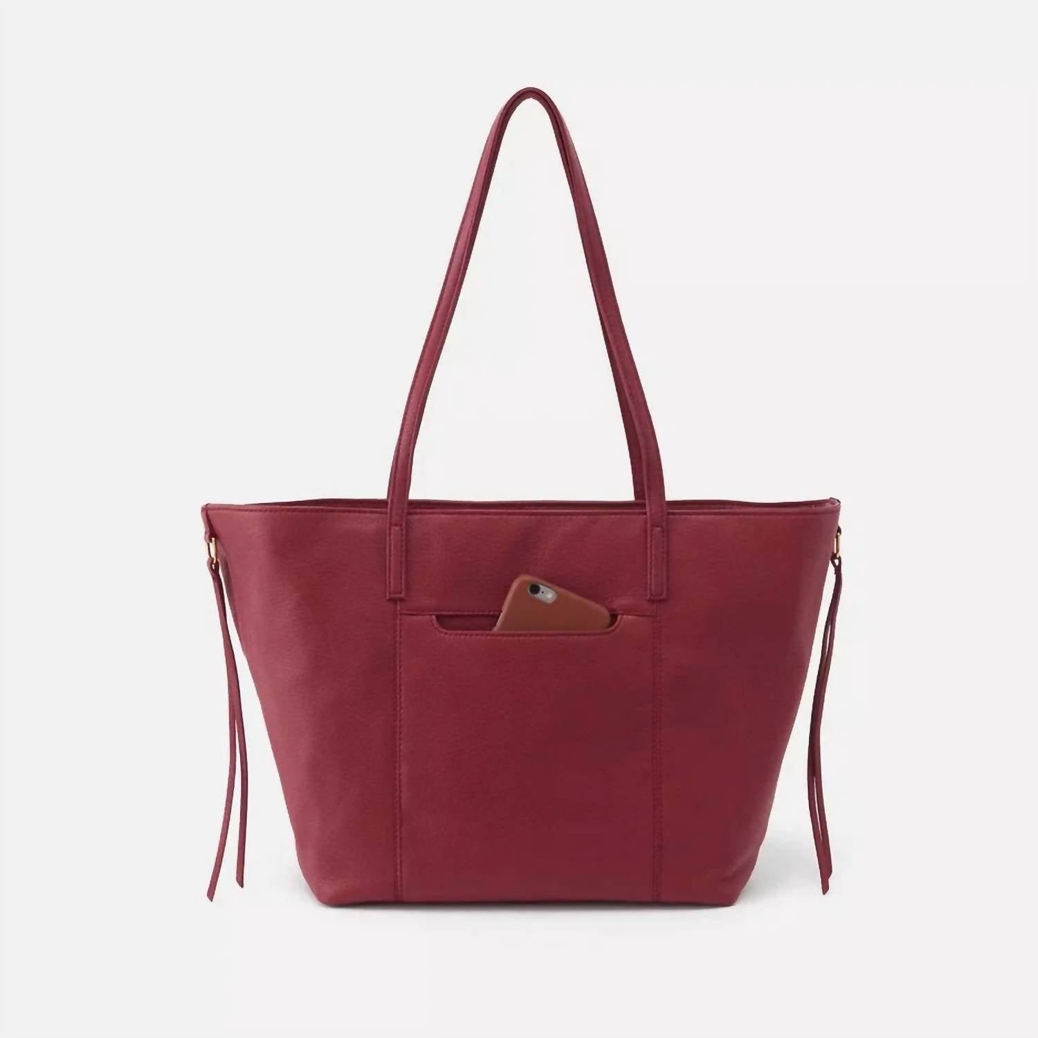 HOBO Women's Hobo Small Kingston Bag in sangria - women's bag - detail view