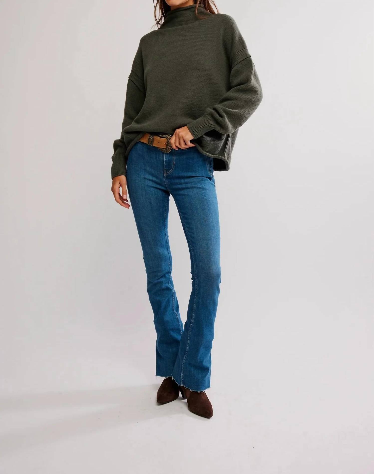 Free People - Torres Roll Neck Pullover Sweater