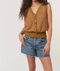 Project Social T - Ingrid Button Front Tank