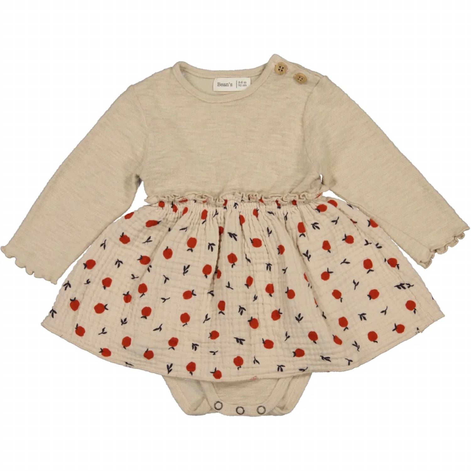 Bean'S Barcelona - Apple Print Bubble Dress
