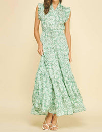 Pinch - Floral Print Tiered Maxi Dress