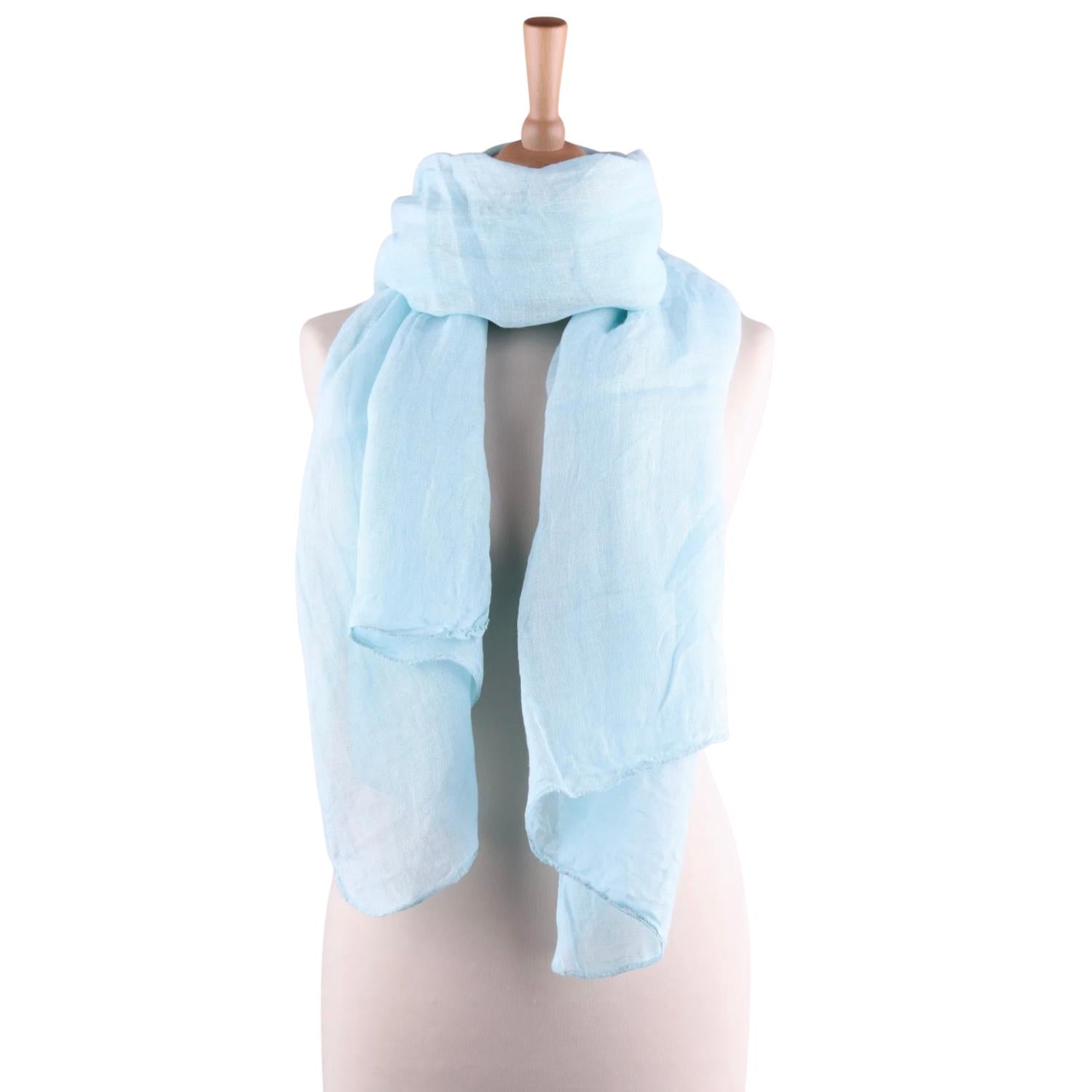 Made In Italy - Women's Sheer Linen Scarf