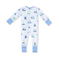 Angel Dear - Boy's Vintage Golf Carts Convertible Romper