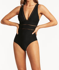 Sea Level Australia - Honeycomb Spliced One Piece Swimsuit
