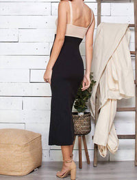Sweet Lemon - Color block bodycon dress