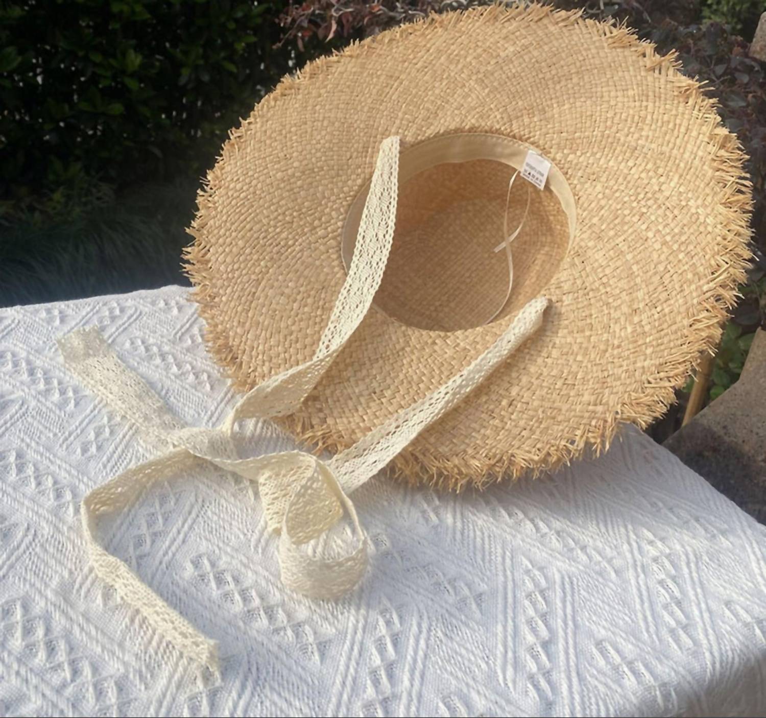 FAME ACCESSORIES Women's Raffia Sun Hats in aubrielle - women's hat - alternate view