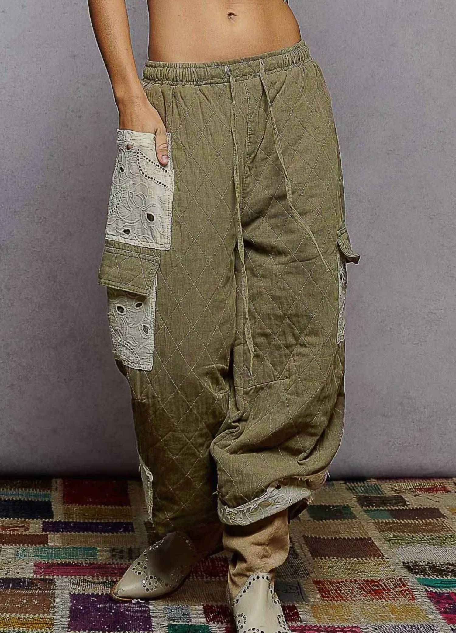 Pol - Theo Quilted Pants