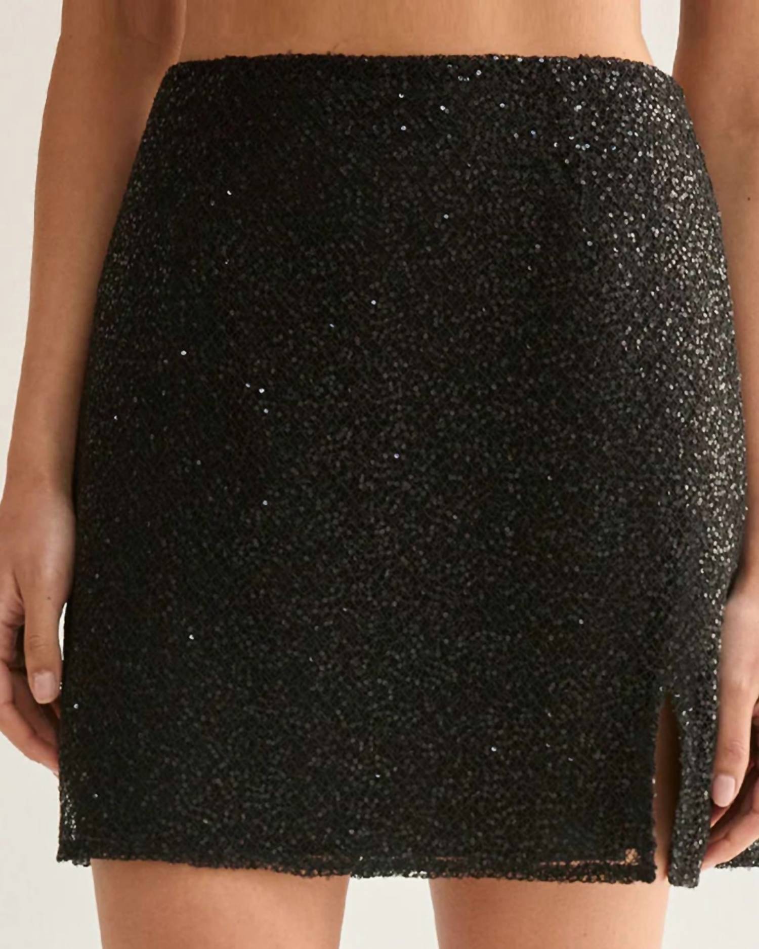 Crescent - Roxanna Beaded Mini Skirt