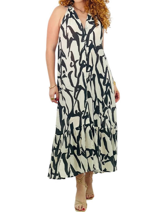 Umgee - HALTERNECK MAXI DRESS