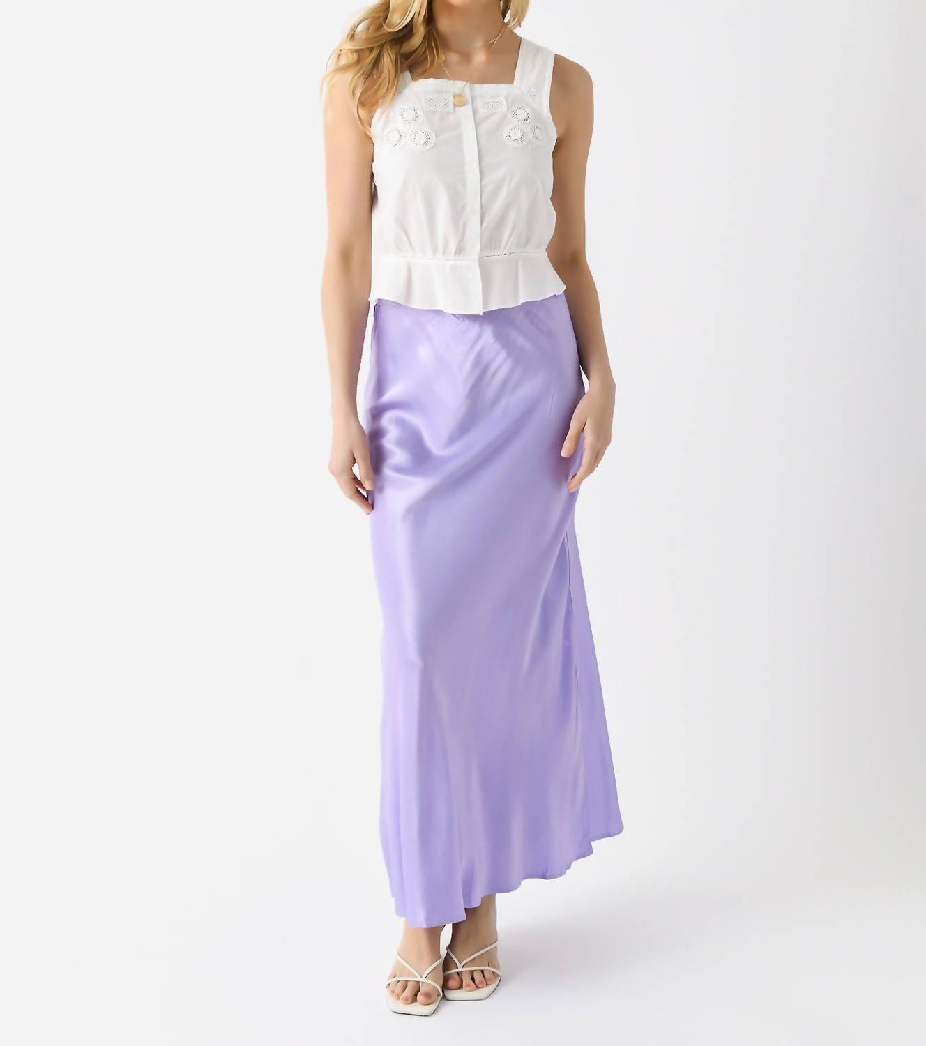 Starkx - Bias Cut Maxi Skirt
