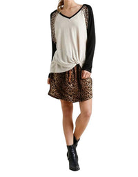 Umgee - Leopard Knot Top