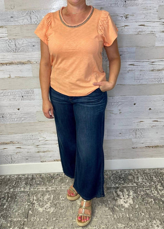 Democracy - Women's Crochet Neck Knit Top