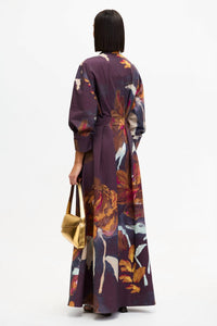 ACLER Smitherton Maxi Dress in cocoa canvas - women's dress - alternate view