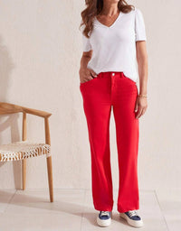 Tribal - Fallon Fly Front Wide Leg Pant