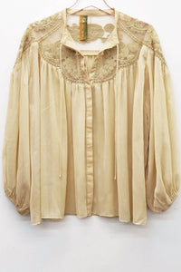 Aratta - Camellia Embroidered Chiffon Blouse