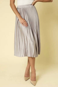 Gilli - Sunburst Pleated Satin Skirt