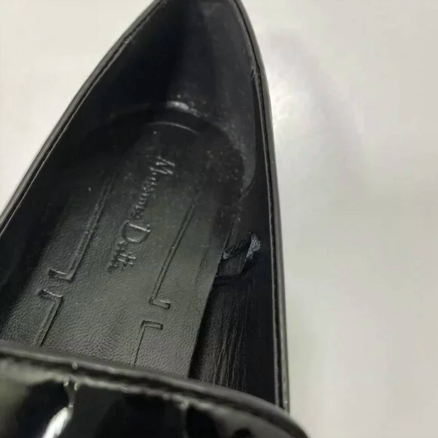 Massimo Dutti Men's Square Toe Patent Leather Loafers in black - men's loafer - view 6