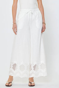 Current Air - Layla Embroidered Wide Leg Pants