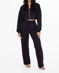 Mono B - Women's Handle That Crop Hoodie Zip Up Jacket