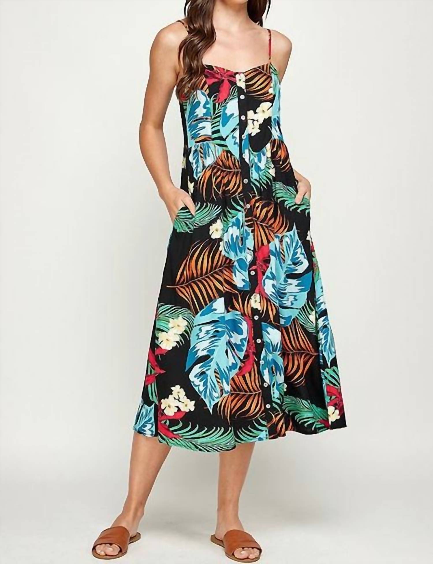 Ellison - Maxi Dress Button Up