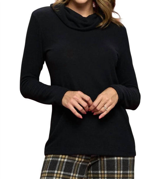 Reneec. - Brushed Knit Cowl Neck Sweater