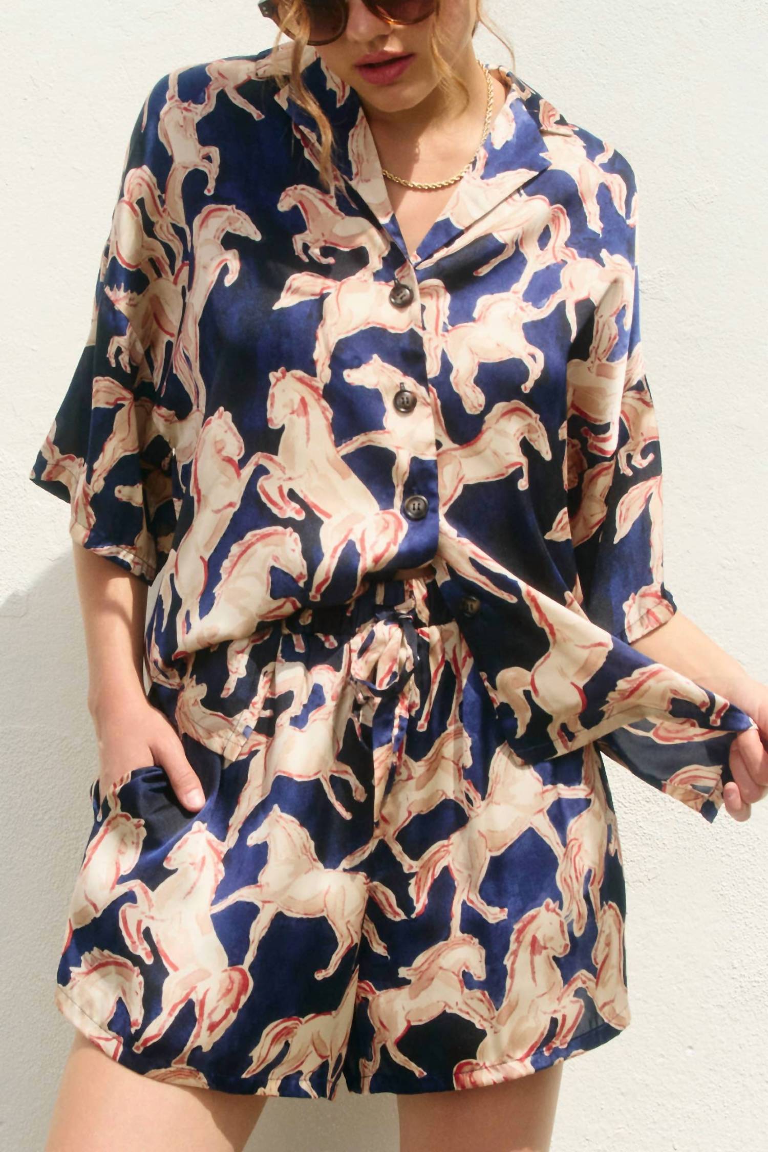 Dress Forum - Western Shirt And Shorts Set