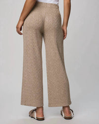 Splendid Sweater Soft Pant in light cedar heather - women's pants - alternate view