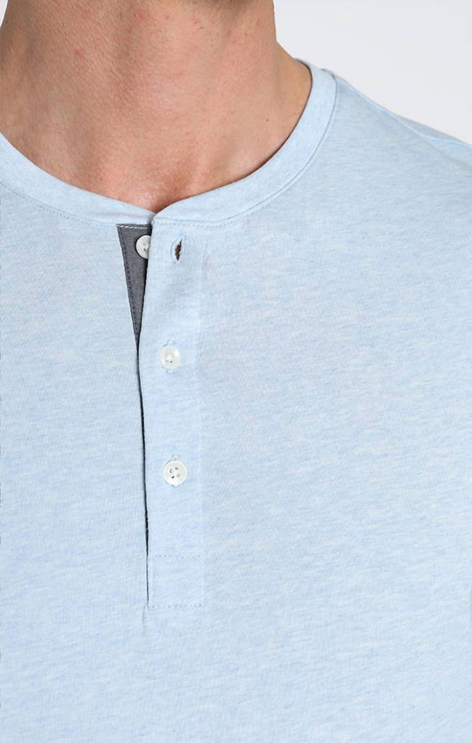Jachs New York - Stretch Pima Blend Short Sleeve Henley Tee