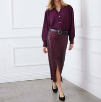 Karen Kane - Long Sleeve Dropped Shoulder Blouse