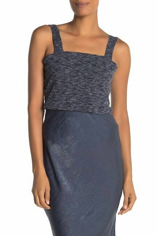 Bobeau - Ribbed Marl Tank Top