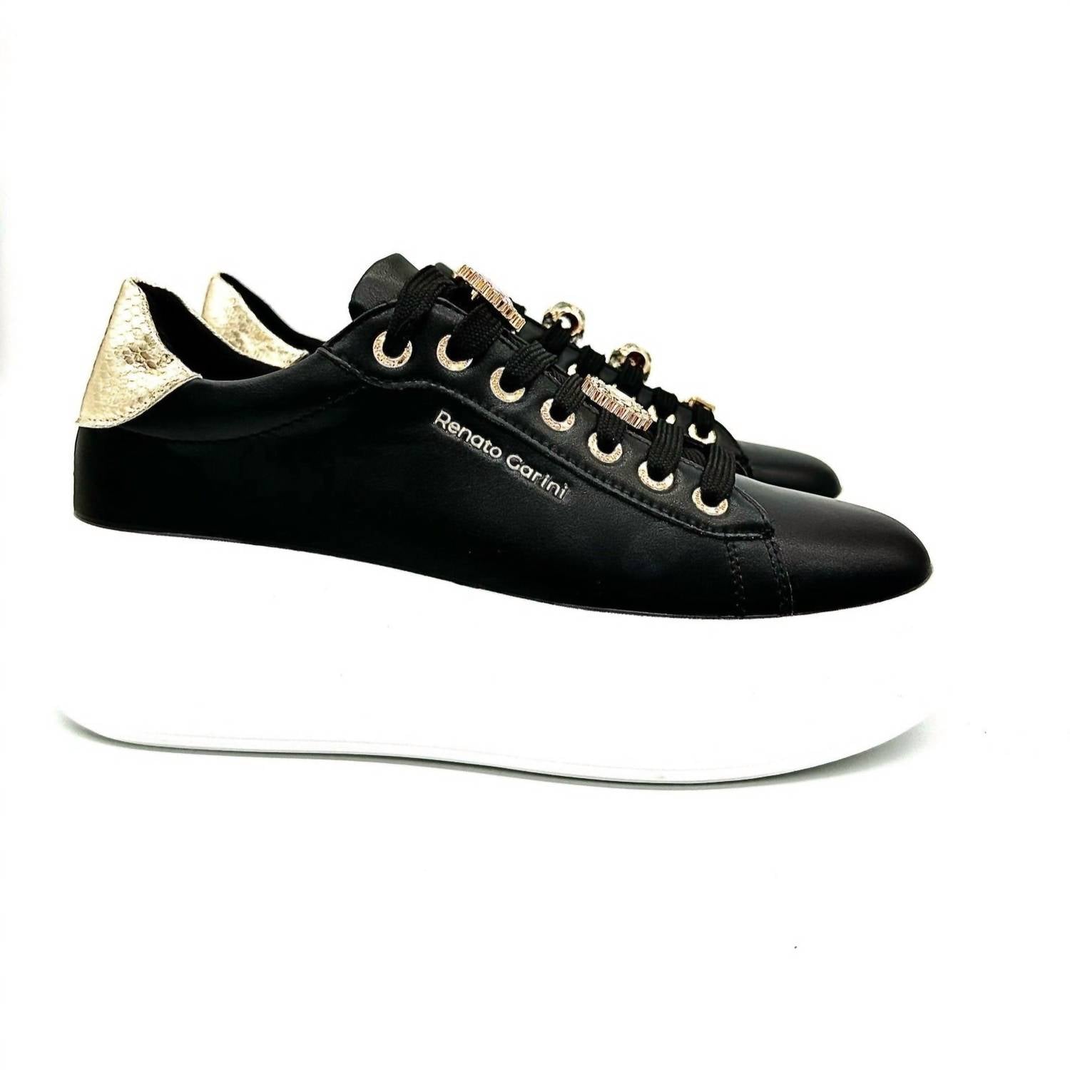 Renato Garini - Women's Bedazzled Laces Sneaker