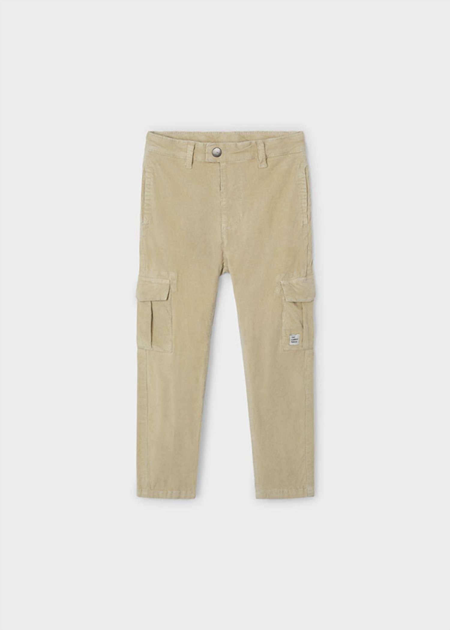 Mayoral - Boys Fine Cord Chino Cargo Pants