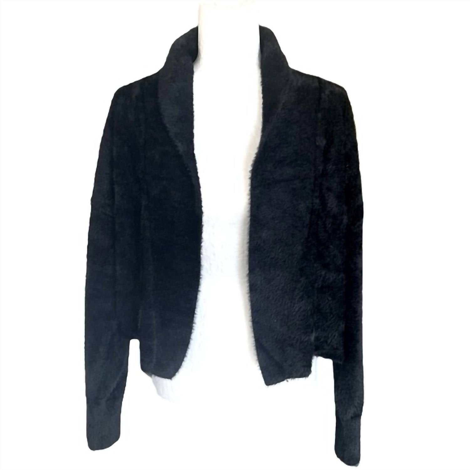 J. Society - Fuzzy Crop Long Sleeve Shrug