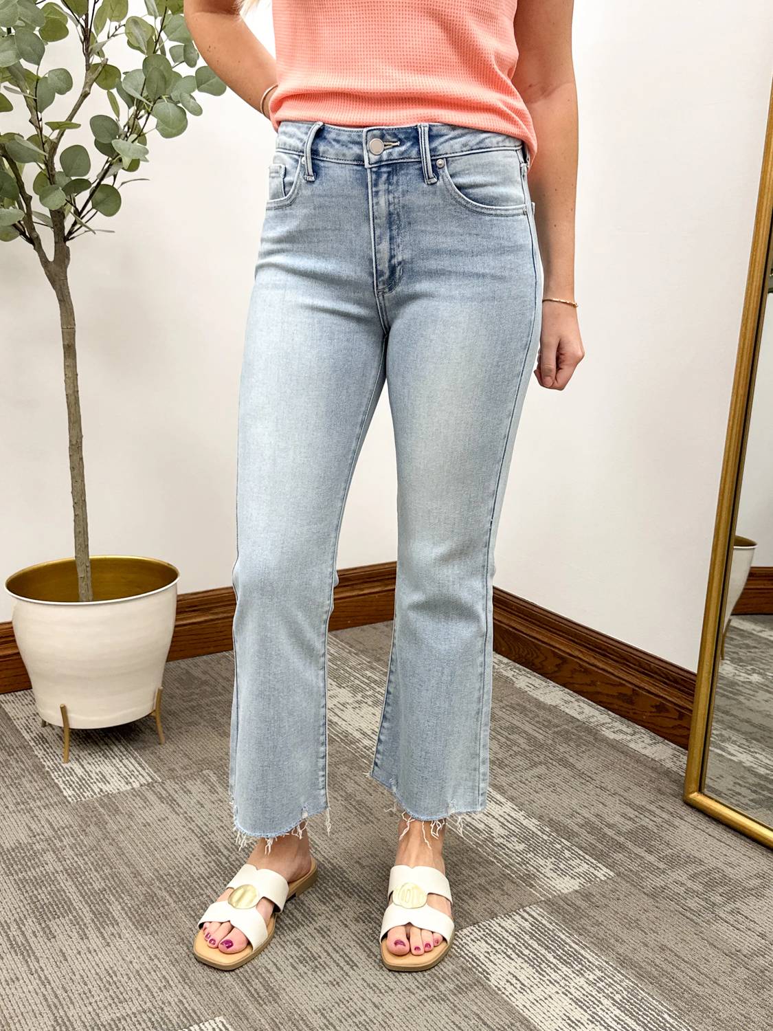 Jbd. - High Rise Cropped Flare Jeans